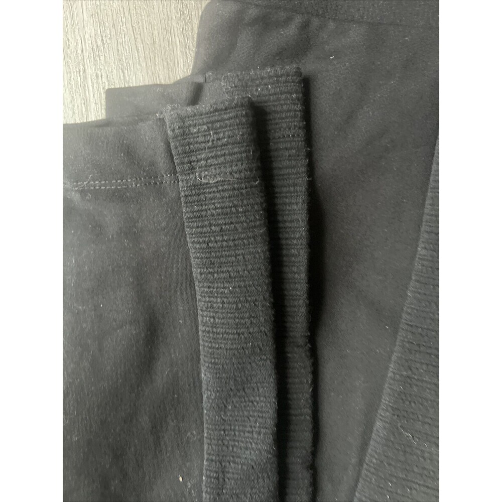 Zara Basic Womens Black Side Ribbed Leggings Small - image 3